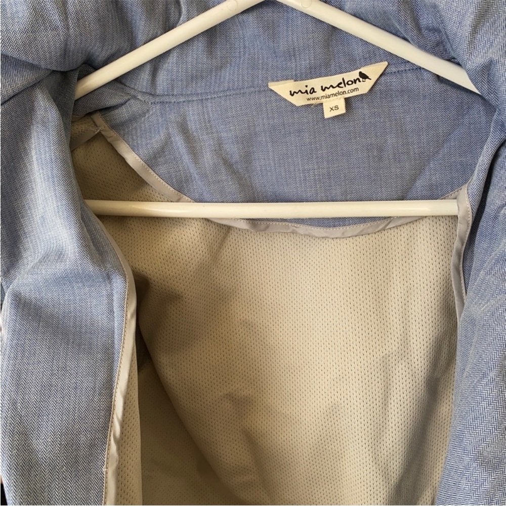 Mia Melon NWT Vanessa Mesh-Lined Waterproof‎ Cotton Jacket xs/s - Picture 7 of 13